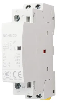 AC-Schalter 20A 24V 1NO 1NC 2P DIN-Schiene 50/60Hz