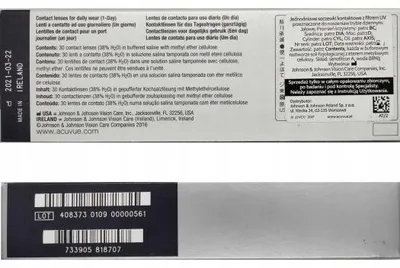 Zdjęcie produktu dla ACUVUE OASYS 1-Day 30 szt. BC: 8.5, Moc: -5,00