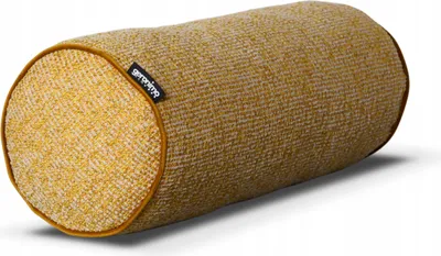 Zdjęcie produktu dla Geronimo | Poduszka pod szyję – poduszka dekoracyjna w kształcie wałka – żółta – 50 x 20 cm – można prać w pralce – zdejmowana poszewka – antyalergiczna – JUMBLE