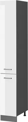 Produktbild von Vicco Apothekerschrank R-Line, 30 cm, Weiß Hochglanz/Anthrazit