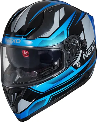 Produktbild von Nexo Integralhelm Sport II Blau Dekor #20 S