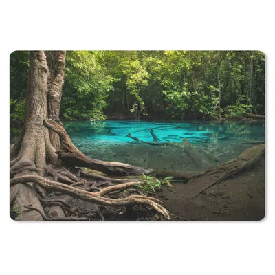 Produktbild von MuchoWow® Mauspad Mousepad Leuchtend blauer Bach inmitten der Regenwälder Thailands 27x18 cm - Mousepads - Maus Mat - Pad - Mausunterlage - Büroartikel - Desk Matten