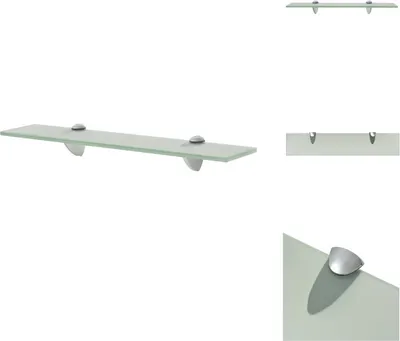 Immagine prodotto di vidaXL Mensola galleggiante in vetro 50x10 cm 8 mm - Mensole da parete