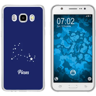 Produktbild von PhoneNatic Case kompatibel mit Samsung Galaxy J5 (2016) J510 Silikon-Hülle SternzeichenPisces M1