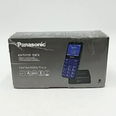 Obrázek produktu pro Panasonic KX-TU155, Na výšku, Dual SIM, 6,1 cm (2.4"), 0,3 MP, Bluetooth, Modrá