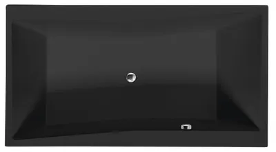 Produktbild von Polysan QUEST Rechteckwanne 180x100x49cm, schwarz matt