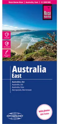 Image de Carte de voyage : Australie, Est (1:1.800.000)