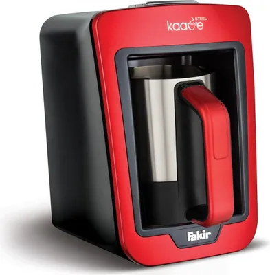 Obrázek produktu pro Fakir Kaave Steel, Kávovar na tureckou kávu, 735 W, Černá, Červená, Nerezová ocel