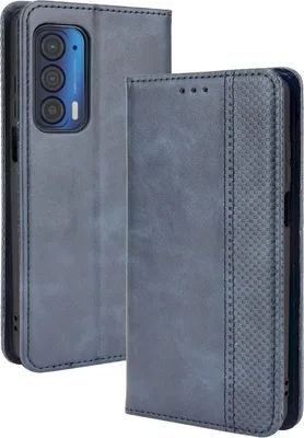 Produktbild von Mobigear Sensation  Motorola Edge (2021) Hülle Klapphülle Geldbörse - Blau