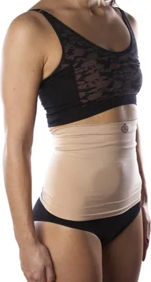 Immagine prodotto di Supporto per stomia a doppio strato Comfizz, altezza circa 25 cm, supporto di livello 2, beige, taglia M/L