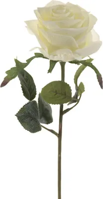 Produktbild von künstliche Rose, Kunstblume SIMONE weiß H. 45cm D. 6cm Emerald