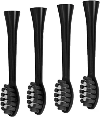 Immagine prodotto di Testine per spazzolini elettrici con setole morbide - Alta resistenza - Nero