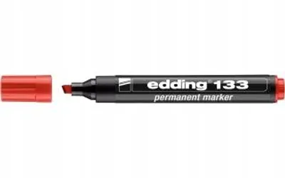 Produktbild von Edding 133 Permanentmarker Rot Keilspitze 1-5mm