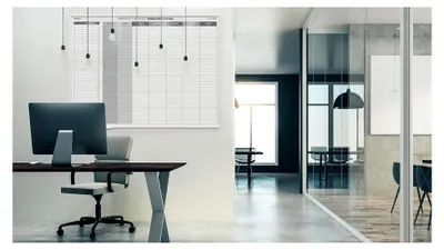Produktbild von Magnetischer Monatsplaner 120x90 cm für die Monatsplanung, beschreibbares Wandkalender-Memoboard auf Deutsch