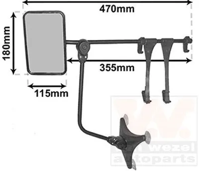 Image de Rétroviseur de caravane Huckepack 4