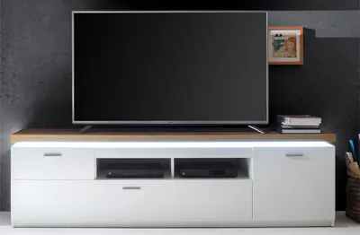 Produktbild von TV-Lowboard Fernsehtisch Hi-Fi Schrank Unterschrank Rack Wohnzimmer "Chalki II"