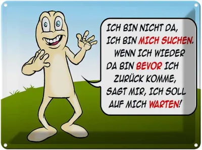 Produktbild von vianmo Blechschild 30x40 cm Bin nicht da mich suchen Spruch Zitat