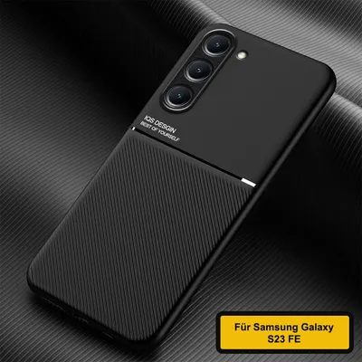 Produktbild von Hülle Für Samsung Galaxy S23 FE 5G Sudoxx Cover Case Robust Stark Metallisch für ein Magnet passend Robust Schwarz