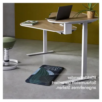 Produktbild von Muvmat 2-Zonen Anti-Ermüdungsmatte – Ergonomische Stehmatte mit hochwertigem Integralschaum – 91,5 x 48 x 3 cm
