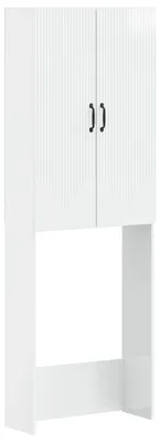 Immagine prodotto di vidaXL Mobiletto bagno HOORN, bianco lucido, 66 x 25,5 x 190 cm