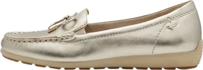 Produktbild von Tamaris Comfort Damen Slipper Leder Mokassin weit geschnitten 8-84600-44, Größe:39 EU, Farbe:Gold