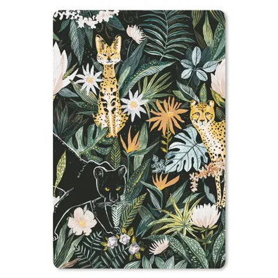 Produktbild von MuchoWow® Mauspad Mousepad Dschungel - Pflanzen - Panther 18x27 cm - Mousepads - Maus Mat - Pad - Mausunterlage