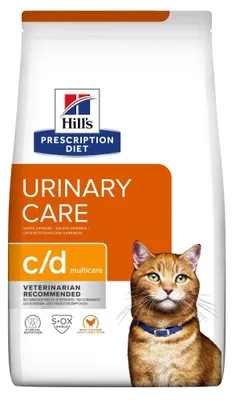 Produktbild von Getränke für ausgewachsene Katzen, verschreibungspflichtige Diätfuttermittel, C/D Multicare Harnwegspflege, Hühnerfutter - Hill's