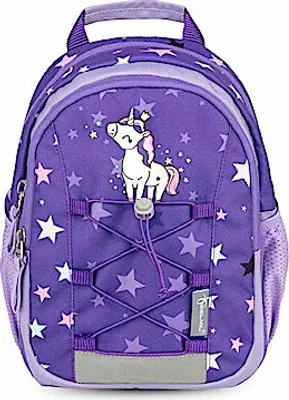 Produktbild von Belmil Mini Kiddy Kindergartenrucksack "Unicorn Dream Stars" für 1-3 Jährige Kinder mit Brustgurt