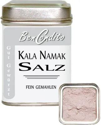 Produktbild von gemahlenes Kala Namak Salz Dose