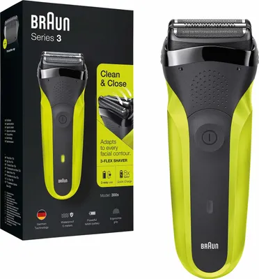 Image de Braun Series 3 - 300 noir/vert