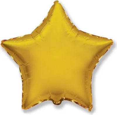 Produktbild von Folienballon Stern, Gold, 46 cm