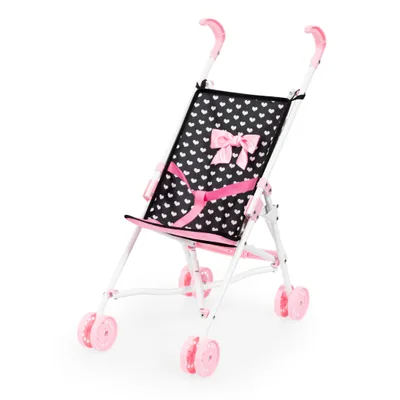 Produktbild von Bayer Design 30560AA Puppenbuggy, zusammenklappbar, Doppelräder, Sicherheitsgurt, aus Metall