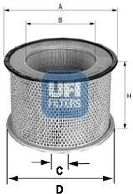 Immagine prodotto di Filtro aria UFI 27.C68.00 Elemento filtrante