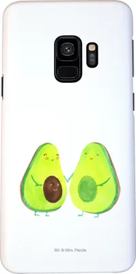 Produktbild von Mr. & Mrs. Panda Samsung Galaxy S9 Handyhülle Avocado Pärchen - Weiß - Geschenk, Liebe, Cover, Schwangerschaft, Smartphone Hülle, Handy Schutzhülle, Kinder, Familie