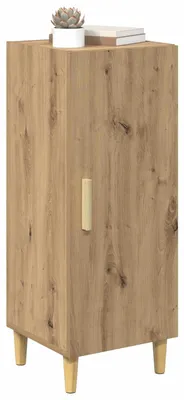 Image de vidaXL Sideboard Chêne Artisan 34,5 x 34 x 90 cm Matériau dérivé du bois