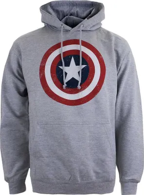 Produktbild von Captain America - Kapuzenpullover für Herren TV2176 (S) (Grau meliert)