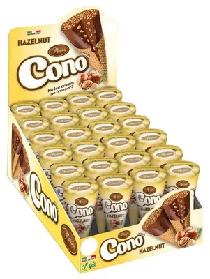 Produktbild von Messori Cioccolateria Cono Snack Hazelnut 24x25g