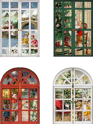 Produktbild von Mini-Adventskalender - Nostalgische Adventsfenster