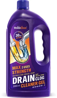 Produktbild von WoldoClean Rohrreiniger & Abflussreiniger Gel 1000ml extrem stark, KI-generiertes Bild