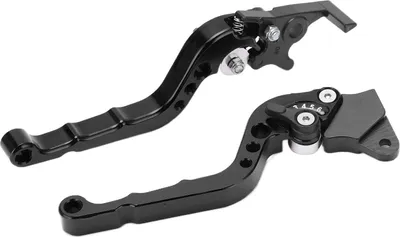 Obrázek produktu pro 2PCS Motocyklová brzdová spojka Páka řídítek Brzdové zařízení nastavitelné hliníkové slitinyČerná barva