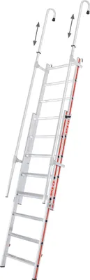 Zdjęcie produktu dla Drabina przystawna Hymer Drabina wysuwana Drabina półkowa podwieszana 11+12 szczebli