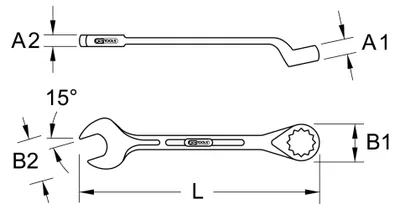Produktbild von KS TOOLS 517.2624 Ring- / Gabelschlüssel