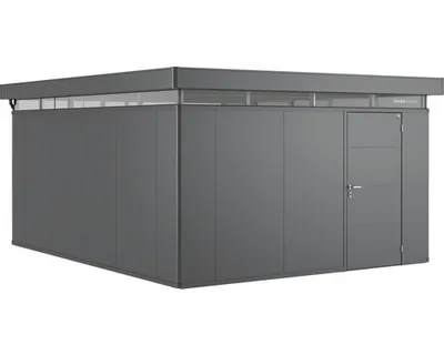 Obrázek produktu pro Plechový zahradní domek Biohort CasaNova 4x5 pravé dveře 404 x 504 cm tmavě šedý metalický
