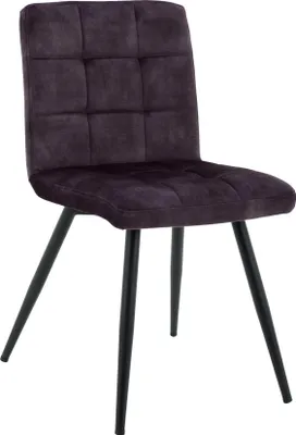 Produktbild von LC Home Esszimmerstuhl »Barnet« Samt schwarz 47x58,5x82,5cm Polsterstuhl