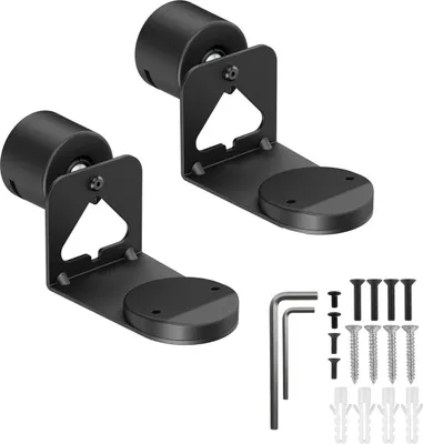 Produktbild von ARLI 2x Wandhalterung kompatibel mit Sonos Era 100 & 300 Lautsprecherhalter neigbar & schwenkbar schwarz