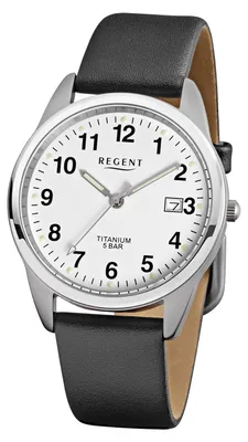 Image de Regent 11190097 – Armbanduhr mit Lederarmband