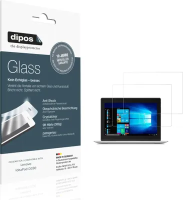 Immagine prodotto di 2x Pellicola Protettiva per Lenovo IdeaPad D330 Protezione Vetro Flessibile 9H dipos