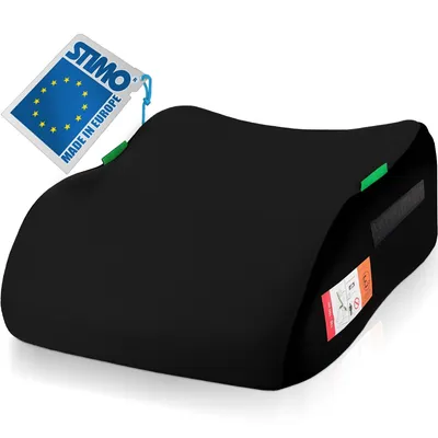 Produktbild von Kindersitzerhöhung Sitzerhöhung ergonomisch Kinder 135-150 cm Auto Sitz ECE R129 Bezug waschbar Schwarz