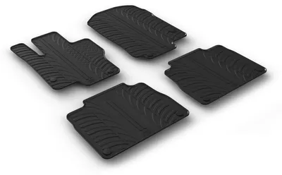 Produktbild von LAMPA Fußmatten Set Gummi passend für MERCEDES-BENZ GLE (W167) Vorne+Hinten
