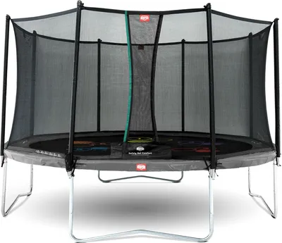 Obrázek produktu pro BERG Favorit Regular, Trampolína nad zemí, Kulatý, 120 kg, 6 rok/roky, Bezpečnostní síť, Šedá